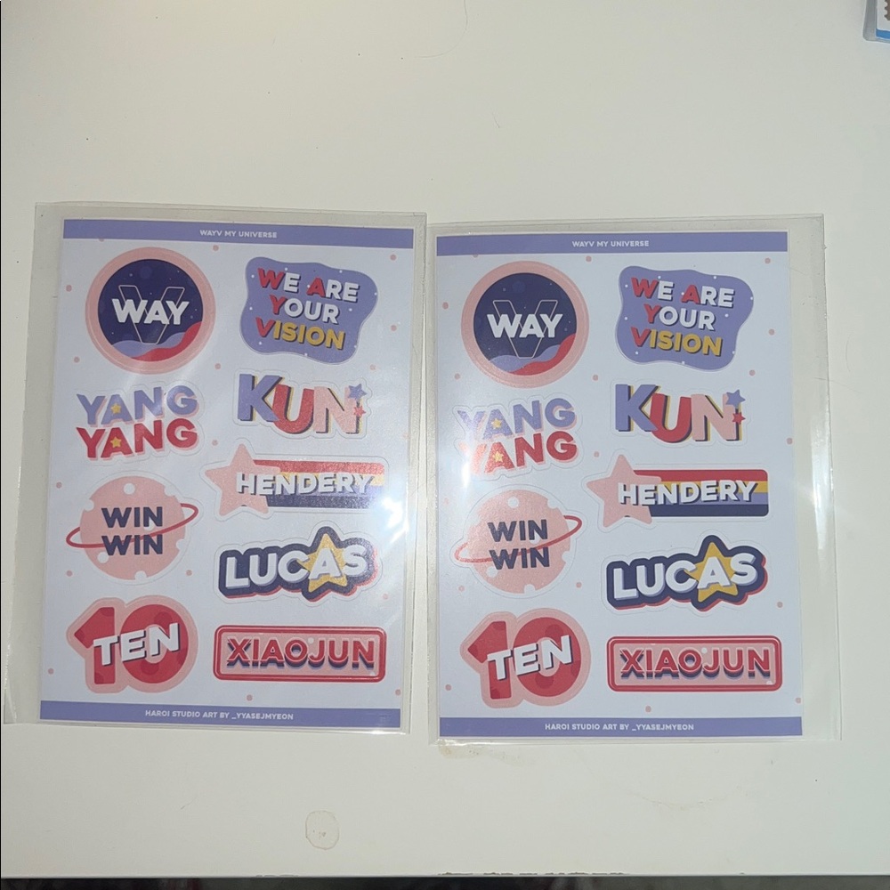 WayV sticker 2 sheets by haroi studio
